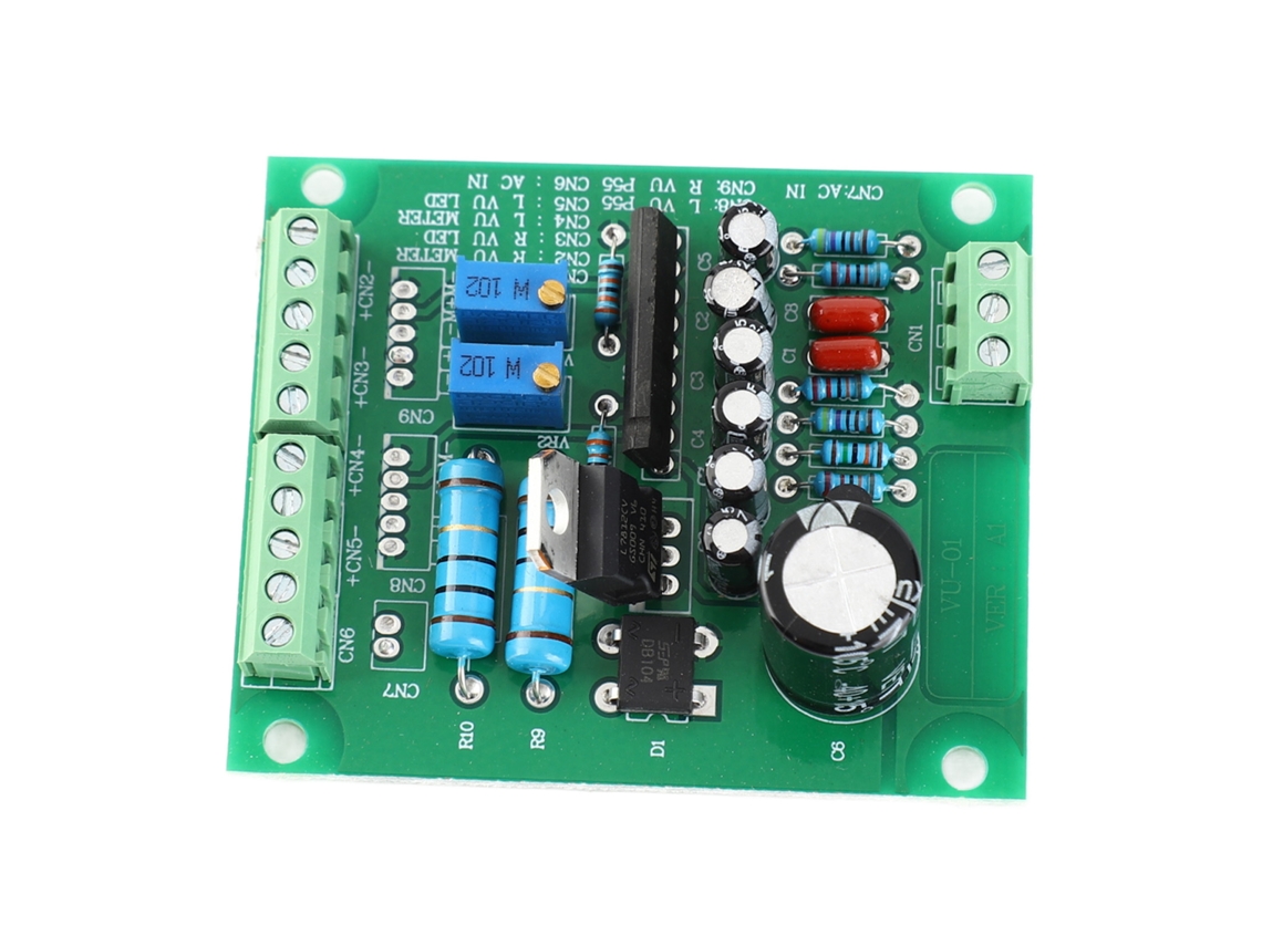 Laxiscreed Módulo De Medição De Áudio Ac 12v Stereo Vu Meter Para Amplificador