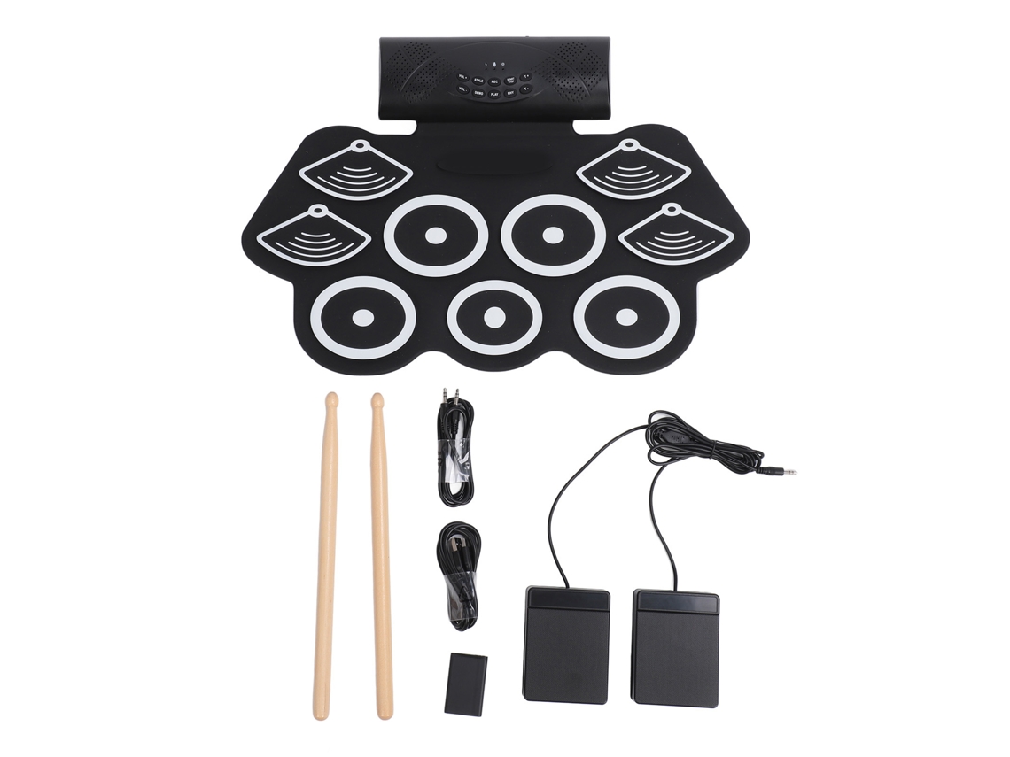 Bateria Eletrônica Roll Up Com 9 Pads Midi