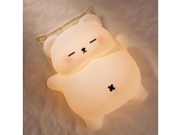 Luz Noturna De Urso Roncador, Novidade Em Luz Noturna Para Berçário Infantil, Regulável/temporizador/recarregável Chronus (branca)