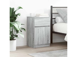 Vidaxl Mesa De Cabeceira 39x35x65 Cm Derivados Madeira Cinzento Sonoma