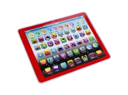 Walshlxq tablet para Crianças Brinquedo de Aprendizagem de Inglês Números Letras Pré escolar Eletrônico Vermelho