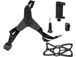 Suporte De Queixo Para Capacete Em Silicone, Leve E Ajustável, Para Câmeras De Ação E Celulares, Perfeito Para