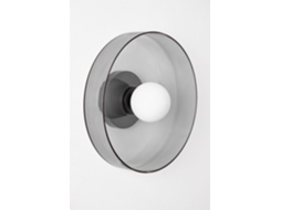 Aplique De Parede Para Casa De Banho Jaxal Vidro Preto Ø35 Cm Sklum