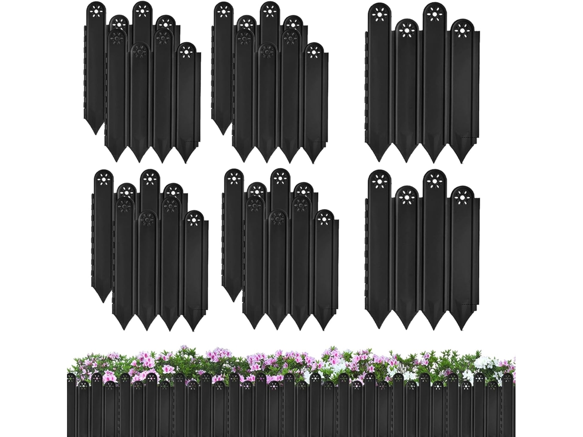 Bordas para Paisagismo, Borda para Canteiro de Flores, 10 Unidades de Bordas Antiferrugem para Paisagismo, Cercas CHABERLU