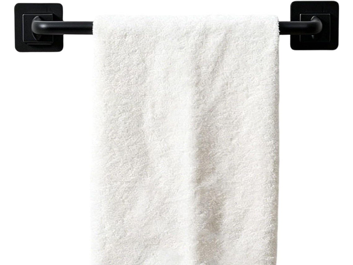 Barra De Toalha Para Banheiro Moderna 33cm Com Ventosa E Sem Furos Suporte Parede Toalhas Ideal Banheiros Internos