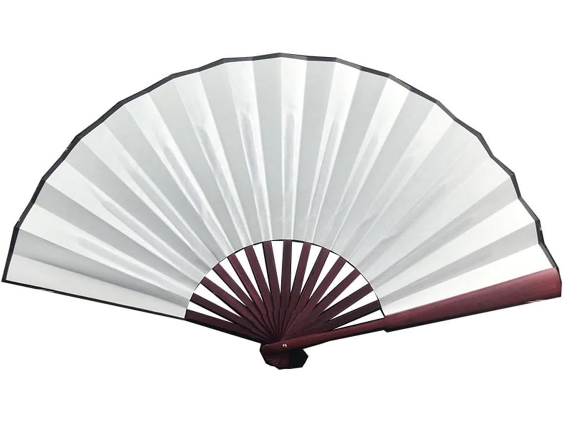 Leque Dobrável Grande De Tecido, Leque Chinês De Kung Fu, Leque De Mão Dobrável Decorativo Para Festivais