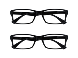 Óculos de Leitura Black Value 2 Unidades Unissex +2.00 The Reading Glasses Company