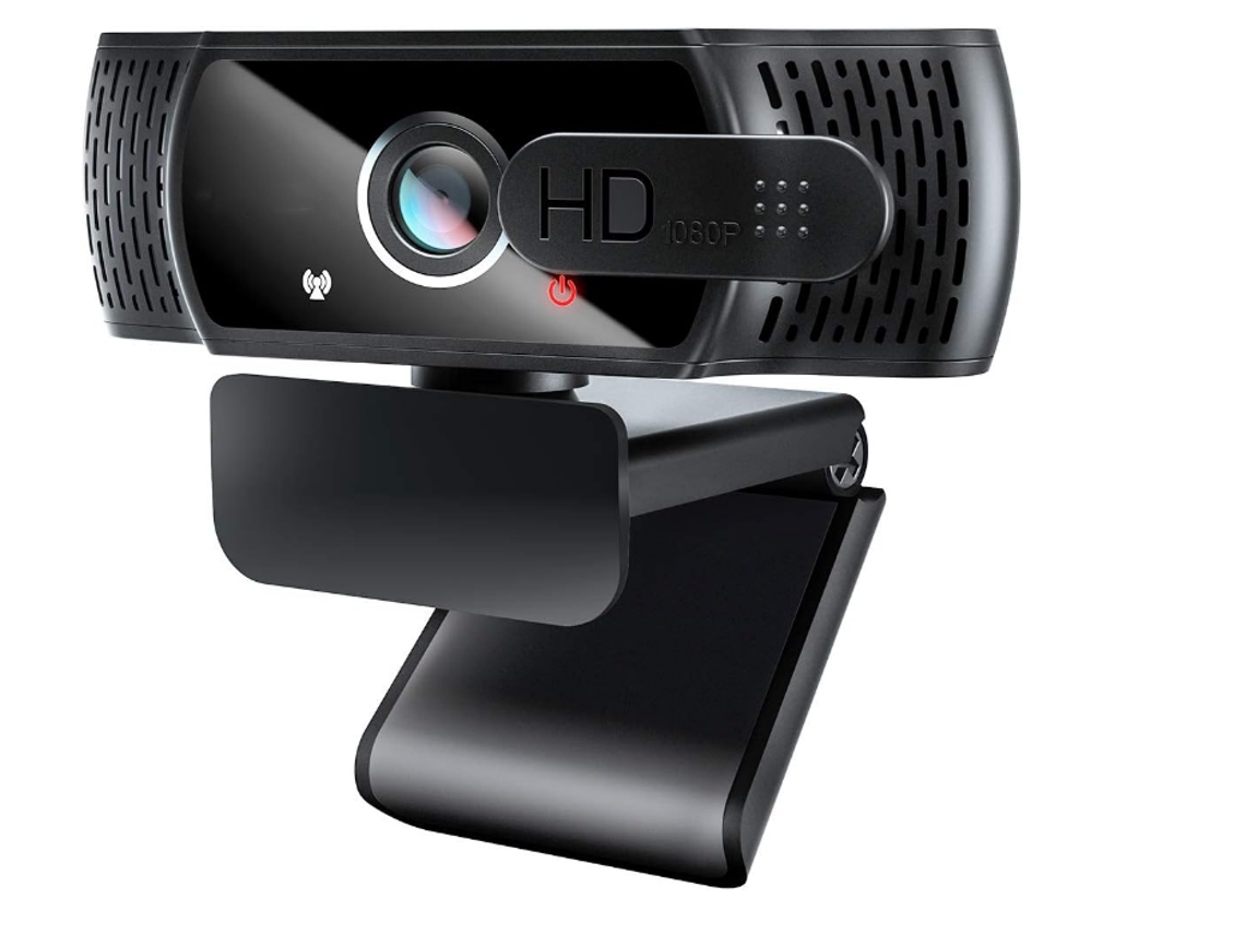 Webcam para Compuator CHRONUS 1080P com Microfone de Streaming com Capa de Privacidade  - Preto