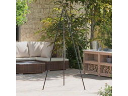 Vidaxl Tripé Para Fogueira Preto 92 X 92 X 191,5 Cm Aço