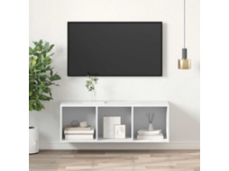 Vidaxl Armário De Parede Para Tv Derivados De Madeira Branco