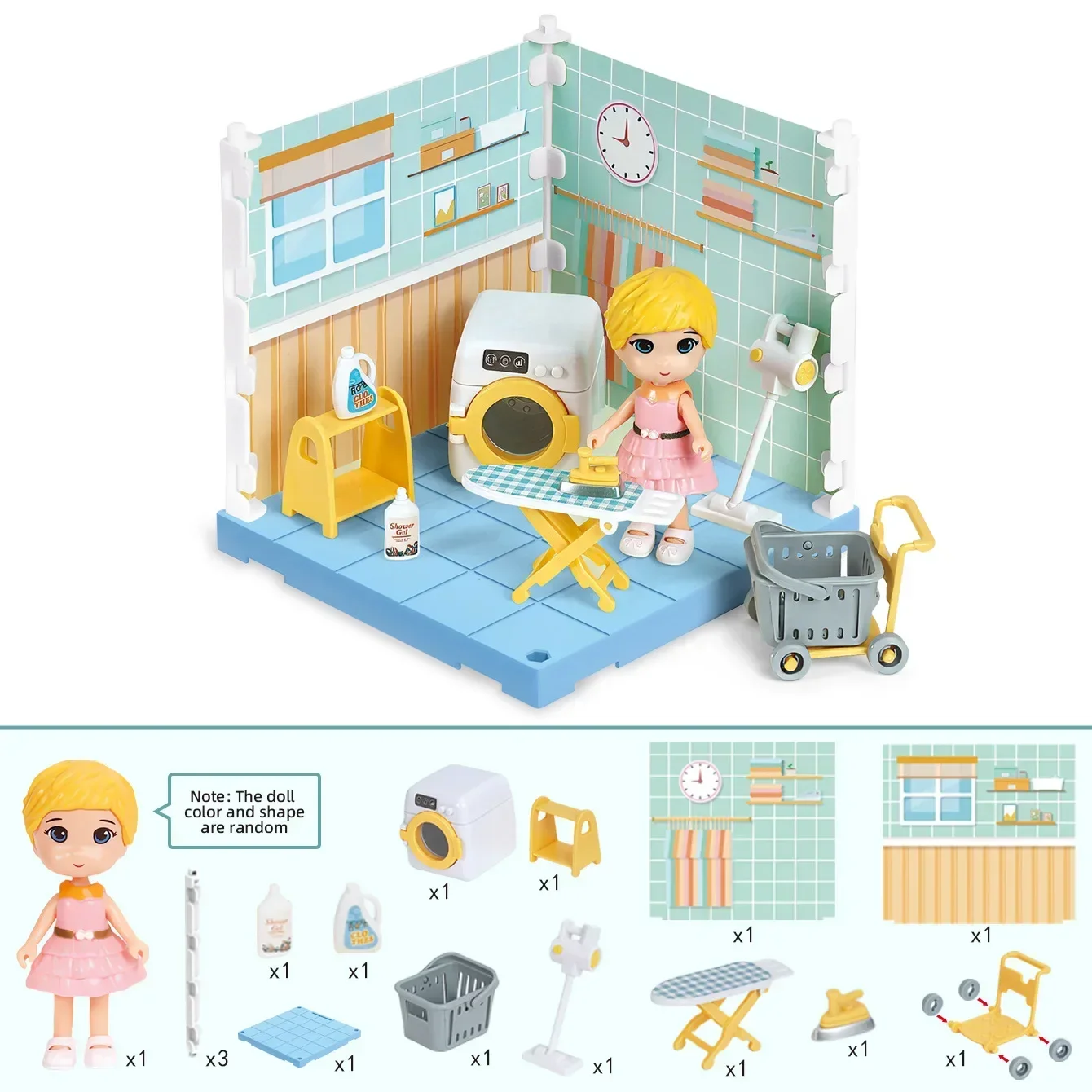 Casa de Bonecas em Miniatura com Móveis Realistas, Brinquedos para Brincar de Faz de conta, Presentes para Crianças e Meninas. MDUG