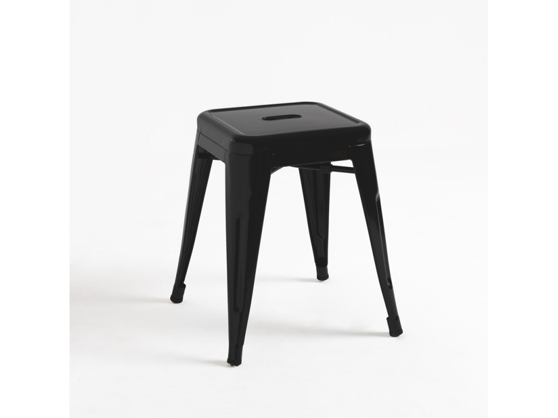 Banco Torix Pequeno 45cm - Preto Mate