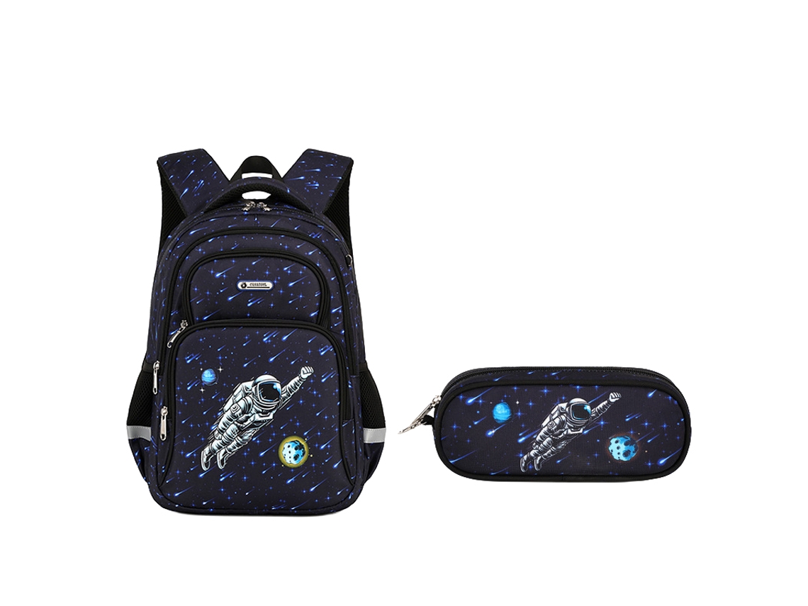 Laxiscreed Mochila Escolar Leve Para Crianças 3-6º Ano Com Diversos Compartimentos