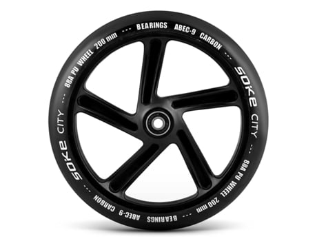 Ruedas para Patinete Urbano 200 mm Negras 2 Piezas Soke
