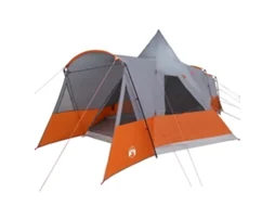 Conjunto 1 Tenda Teepee Vidaxl Cinzento Tafetá (720 X 465 X 295 Cm)