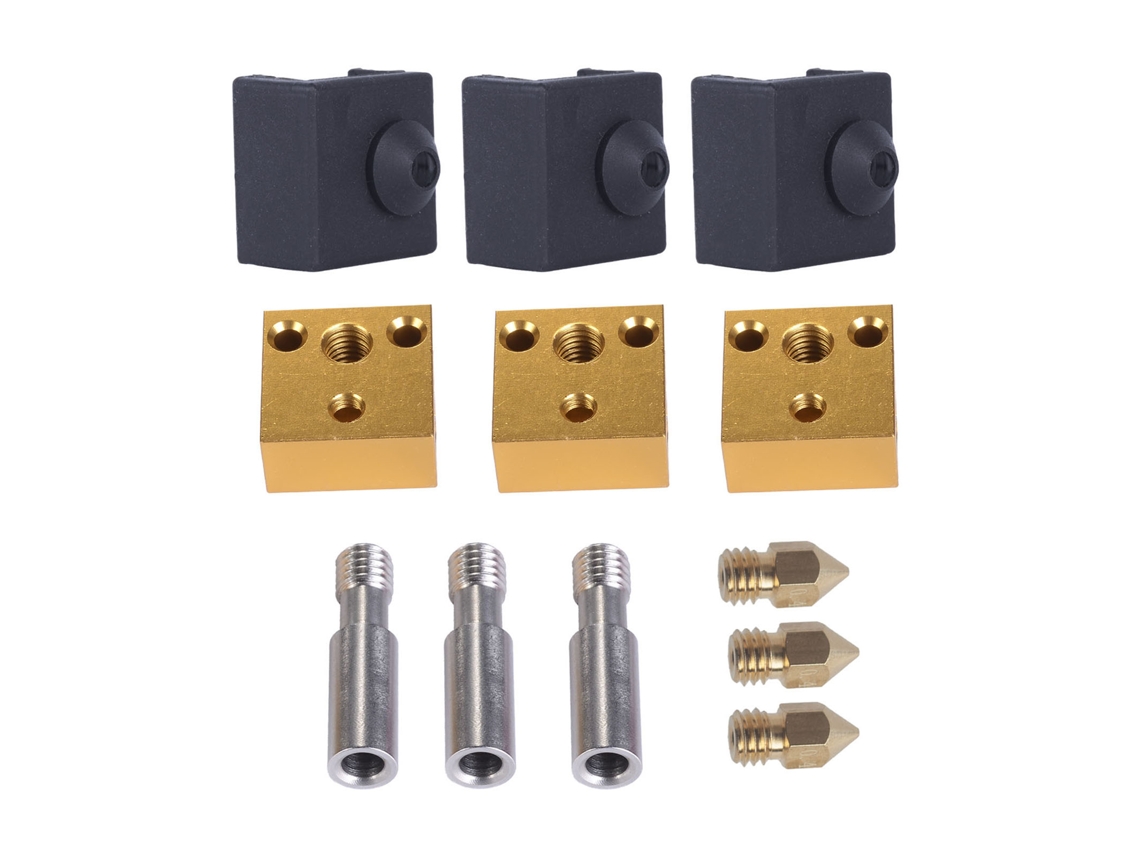 Kit Hotend Extruder Com Bocal Mk8 0.4mm Heatbreak Silicone Sock Para Impressoras 3d Cr10 Ender 3