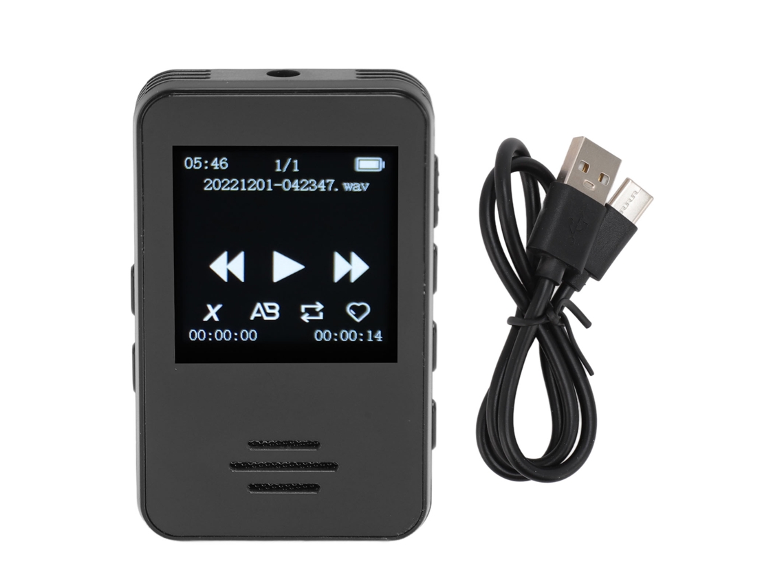 Aetheria gravadora de Voz Digital 32gb com Tela Ips 1.33 Polegadas Bluetooth 5.2 Portátil para Windows