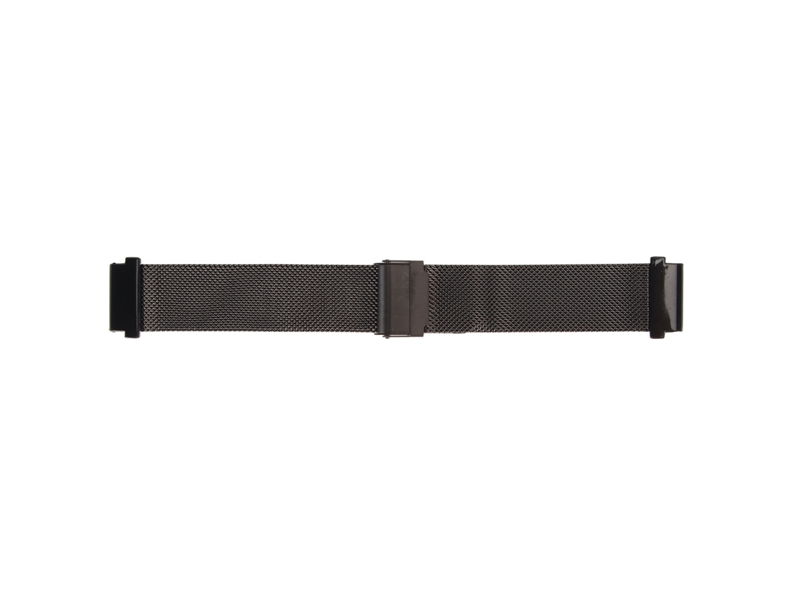 Cinto Relógio 22mm Aço Inoxidável Malha Ajustável Amazfit Falcon T‑rex 2 Ultra Preto