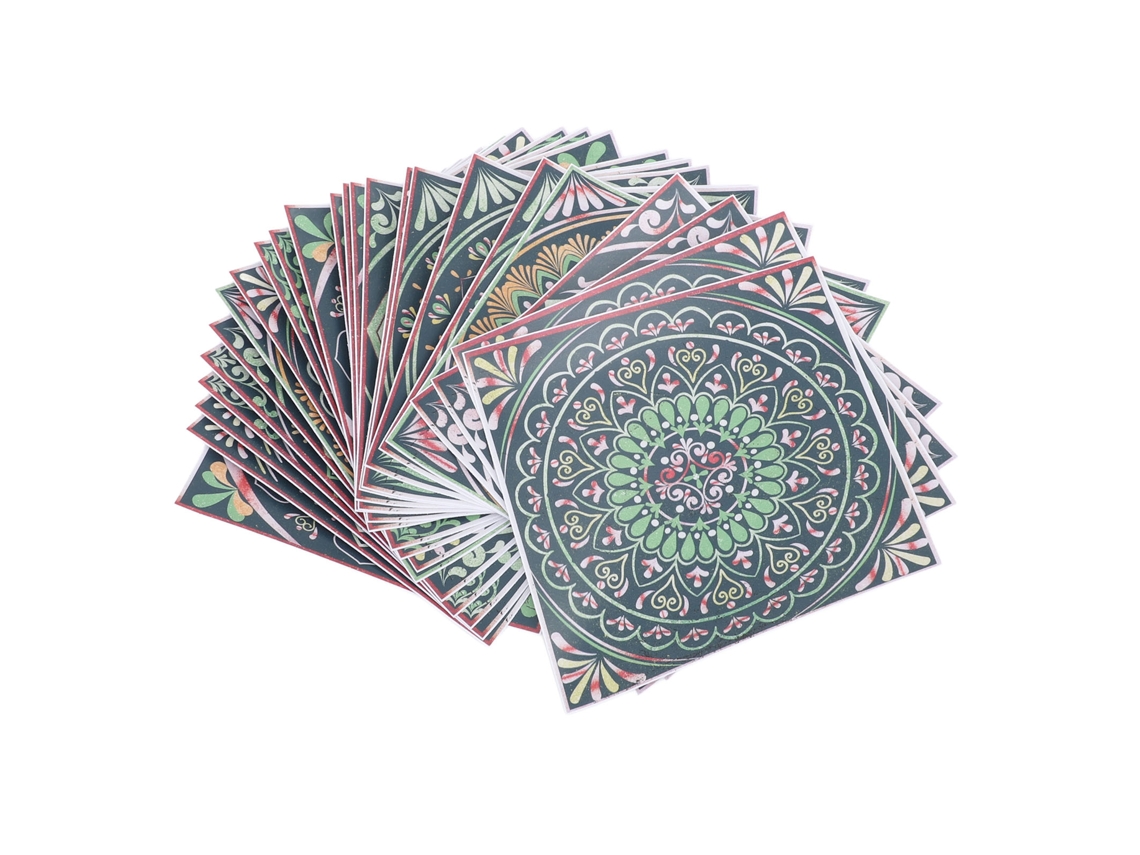 Baok-24 Peças De Adesivos De Azulejos Autocolantes Com Padrão Floral Impermeáveis E Resistentes Ao Óleo Para Cozinha E Banheiro Hz058