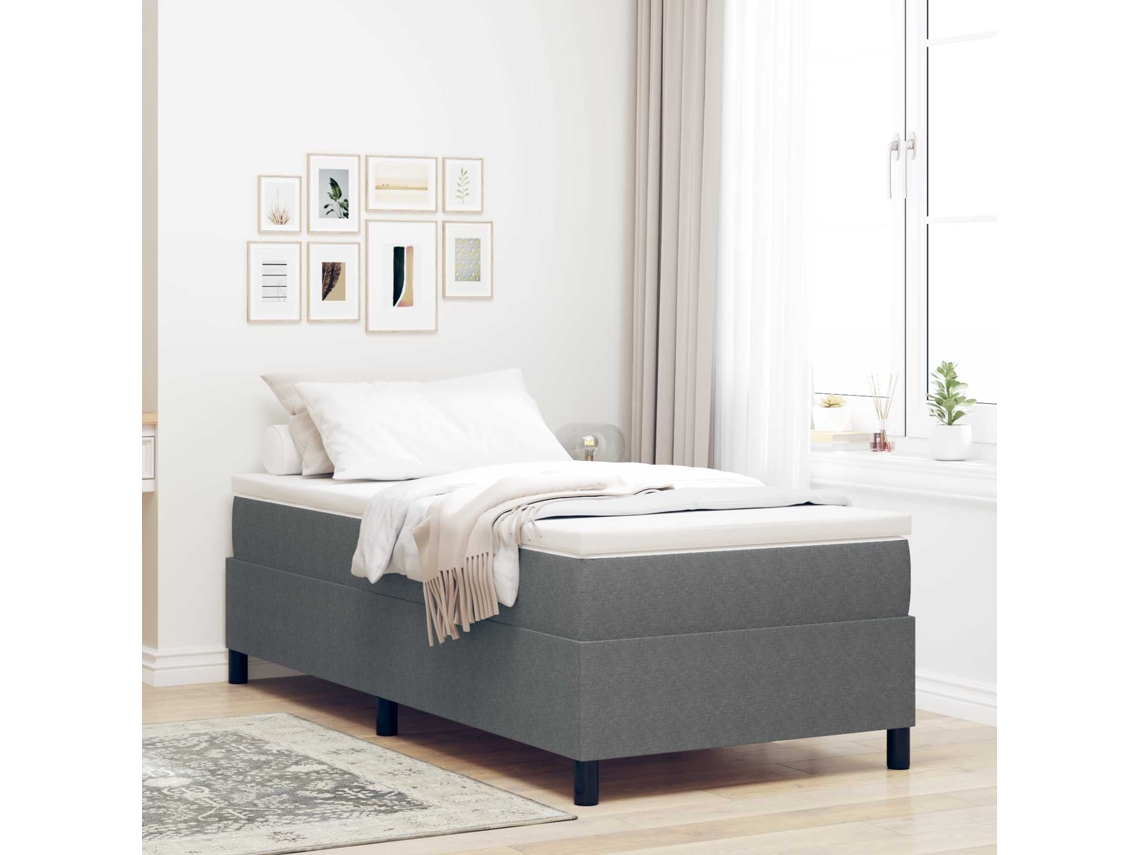 Vidaxl Estrado De Cama Plataforma Cinzento-claro 80 X 200 Cm