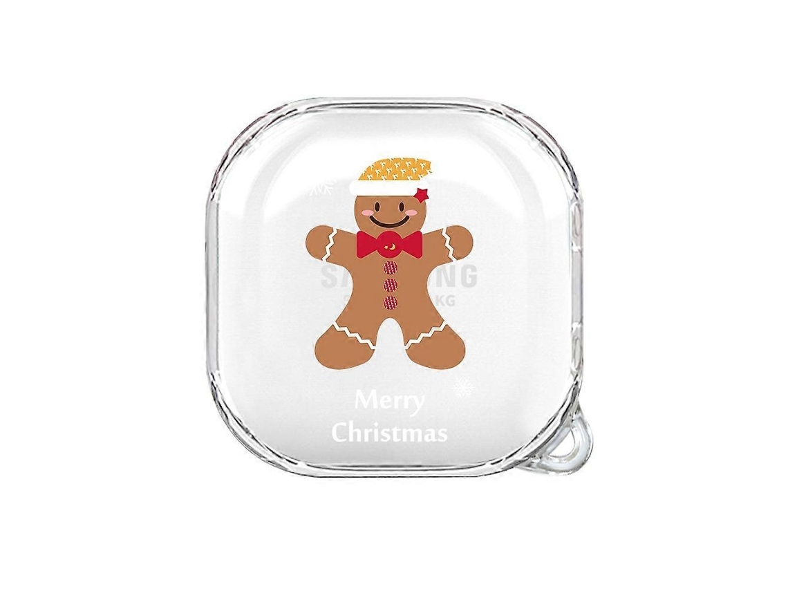 Capa Transparente De Tpu Para Fones De Ouvido Samsung Galaxy Buds Live Christmas