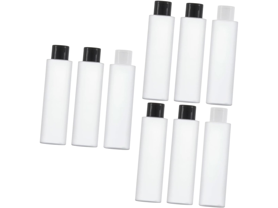 Conjunto De 9 Recipientes Plásticos Para Cosméticos Com Tampas, Ideais Para Guardar Gel.