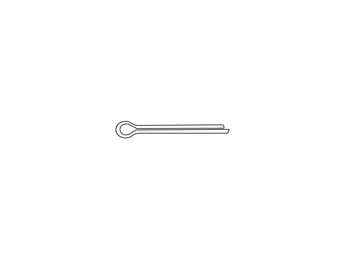 Chaveta de Ferro ½ CHEMITOOL Cana DIN 94 5x40 A2