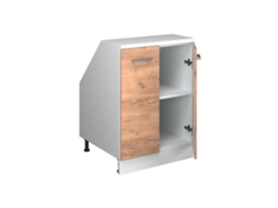 Móvel de Arrumação para Teto Inclinado 2 Portas de Abrir 60 X 83,8 X 60 Cm VICCO