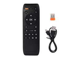 Controle remoto sem fio com mini teclado e mouse aéreo para TV, PC, smartphone, Android e iOS | S/MARCA