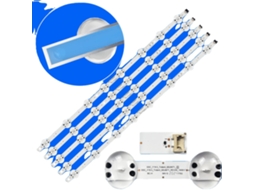 Tiras de Retroiluminação Led, 670 Mm de Comprimento, 8 Pérolas Led por Tira, 6v de Tensão, Compatível com Ssc_19.5_trident, 60um6900pua OEM