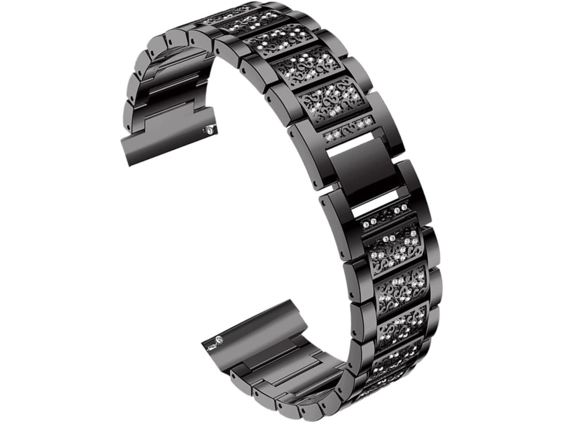 Pulseira De Substituição Para Smartwatch, Metal Com Diamantes Relógio