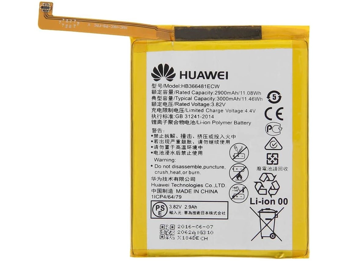 Student confusion toxicity Bateria HUAWEI P8 Lite 2017, Honor 8 Pro HB366481ECW (2900 mAh) | Worten.pt