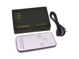 Aetheria interruptor de Interface Multimídia Hd 4k 3 em 1 com Controle Remoto Infravermelho
