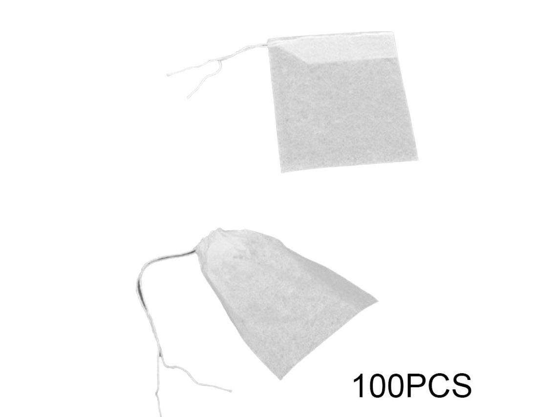 100/200/300 Saquinhos De Chá Vazios Para Ervas A Granel, Descartáveis, Com Cordão, Portáteis, 5,5 X 7 Cm, Pacote Com 200 Unidades Aquaforge