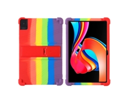 Capa De Silicone Anti‑choque Halinuia Com Suporte, Cor Arco‑íris Para Tcl Tab 10l Gen 2