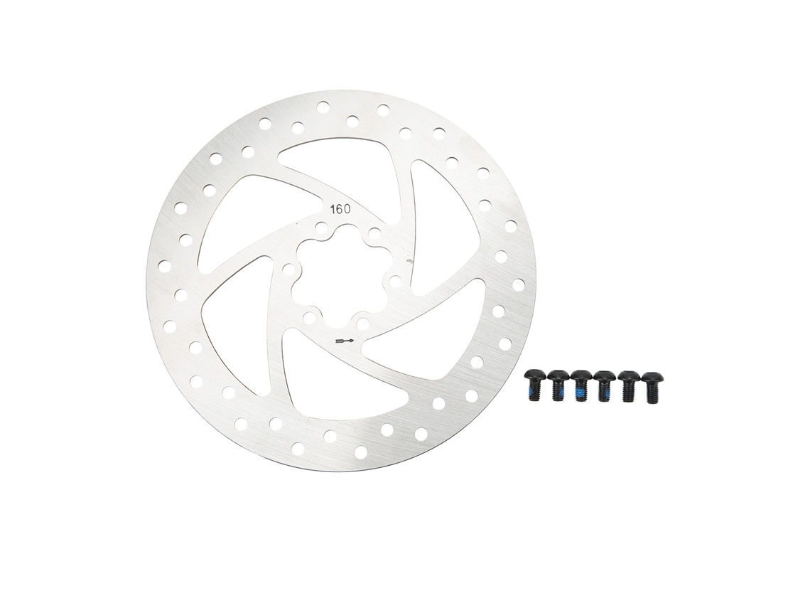 Rebe-disco De Freio De Aço Inoxidável De 160mm Para Patinete Elétrico Com 6 Parafusos 6 Bolt