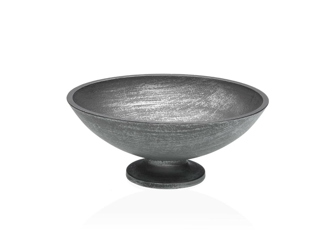 Figura Decorativa VERSA Prateado 24,5x9x24,5 cm