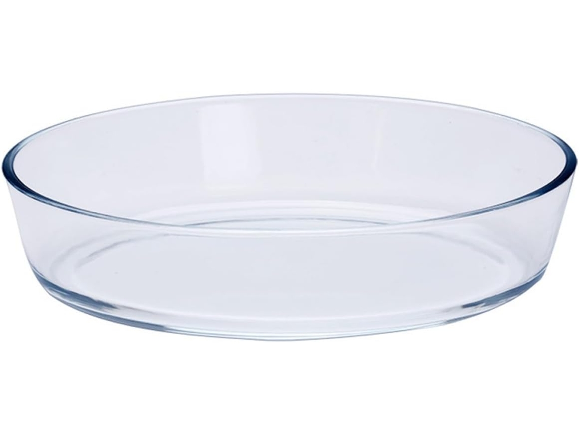 Forma Oval Para Pizza Em Vidro Borossilicato Resistente Ao Calor (1 Peça).