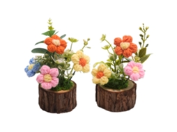 Kit de Plantas Pintadas À Mão com 127 Miniaturas e 2 Peças de Pinturas Pequenas LAXISCREED