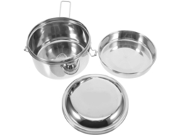 Marmita Bento Magiclulu De Aço Inoxidável Com Dupla Camada À Prova Vazamentos, Portátil E Própria Para Micro Ondas