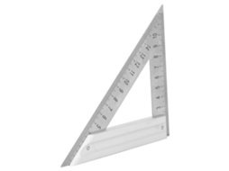 Laxiscreed Régua De 130mm Em Aço Inox, Triangular Com Ângulo De 90° Para Carpintaria