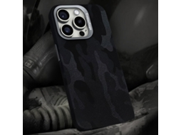 Capa Em Couro Pu Magnético, À Prova De Choque Para Apple Iphone 16 Pro Max - Preto