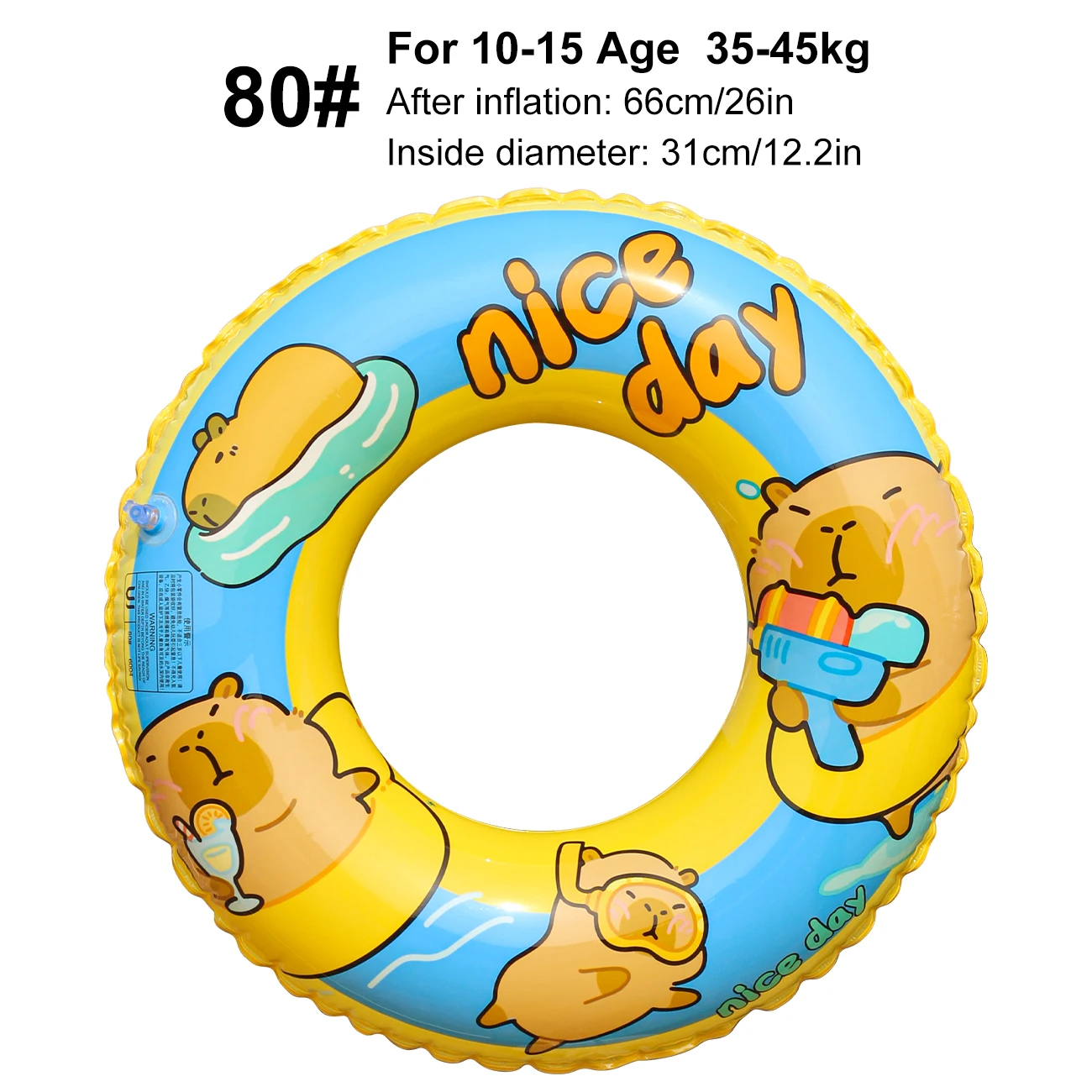 (80) Boia Inflável, Um Brinquedo Aquático Flutuante, Perfeito Para Festas De Verão Na Praia.