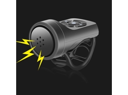 Campainha Elétrica AQUAFORGE, recarregável por Usb, com Alarme Antifurto, para Mtb e Estrada