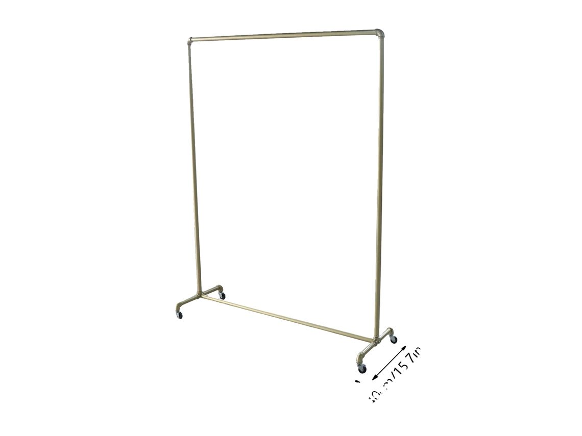 Cabideiro, Construção Pesada, Acabamento Dourado Elegante, Ouro