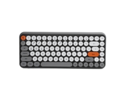 Aetheria teclado Sem Fio Bluetooth Ajazz 84 Teclas Retrô Redonda para Gaming e Escritório Cinza 308i