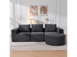 Sofá Cama Futon, Cadeira Dobrável com Travesseiro, para Quarto/Sala/Hóspedes SUNJOY