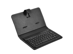 Capa Com Teclado Bluetooth Em Pu Compatível Com Smartphones E Tablets De 4,5 A 6,8 Polegadas (modelo 2026-2027)