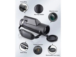 Telescópio Monocular 80x100 Alta Ampliação Para Adultos Com Adaptador Bak4 Prism Fácil De Transportar Com Pega De Apoio De Braço Adequado Bestvite