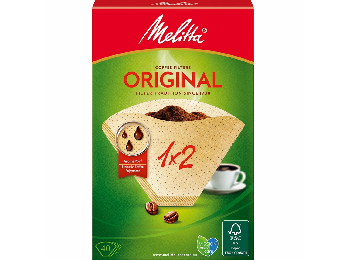 Filtro de Café 1X2 Pacote 40 Nota 18 Dfp MELITTA